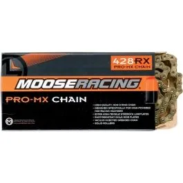 MOOSE RACING M575-00-120 CHAIN 428-RXP / 120 LINKS / PRO-MX / GOLD